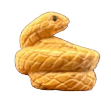 Load image into Gallery viewer, Year of the Snake 2025 Coiled Boxwood Bead | Netsuke |