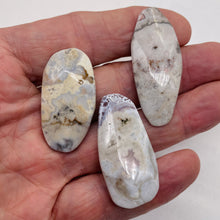 Load image into Gallery viewer, Ocean Jasper Old Stock Long Oval Beads| 45x22x6 to38x20x7mm | Gray, Pink, Black|