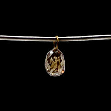 Load image into Gallery viewer, 0.5cts Champagne Diamond Briolette 18K White Gold Pendant | 5x4mm |