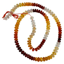 Load image into Gallery viewer, Fire Opal Faceted Rondelle Beads 5.5-6mm Red Orange Clear 119pcs