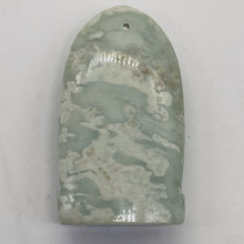 Load image into Gallery viewer, Harmony Stone Jade Buddha Pendant Bead | 50x30mm | Green White | 1 Pendant Bead|