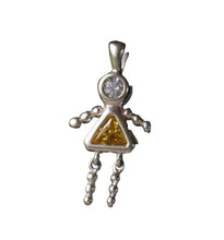 Load image into Gallery viewer, November! Crystal Kid Girl & Silver Pendant 9924Kg