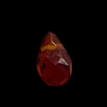 Load image into Gallery viewer, Merlot Zircon Gemstone .37 ct Briolette Bead | 5x3mm | Dark Orange| 1 Bead |
