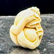 Load image into Gallery viewer, See No Evil Monkey Mammoth Tusk Pendant Bead | 16x13x12mm | Cream | 1 Bead |