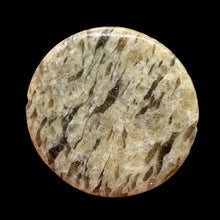 Load image into Gallery viewer, Big Cat Natural Untreated Feldspar 35mm Coin Pendant Bead | 35x5.5mm | 1 Bead |