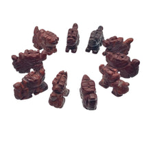Load image into Gallery viewer, 2 Brecciated Jasper Hand Carved Winged Dragon Beads | 22x13.5x8mm | Red