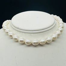 Load image into Gallery viewer, White Pear Shaped 9mm to 12mm FW Pearls Strand 103104