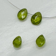 Load image into Gallery viewer, Peridot Faceted Briolette Bead | 1.6 cts | 8x6x4mm | Green | 1 bead |