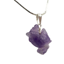 Load image into Gallery viewer, Cock A Doodle Doo! Purple Amethyst Rooster and Sterling Silver Pendant