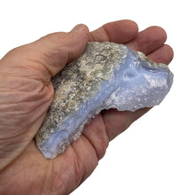 Load image into Gallery viewer, Chalcedony 193g Natural Display Specimen| 3 3/4x3 3/4x 1" | Blue White Gray |