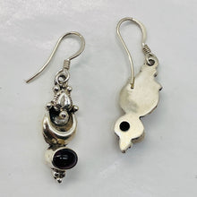 Load image into Gallery viewer, Fabulous Red Garnet Sterling Silver Drop/Dangle Earrings! | 1 3/8" Long |