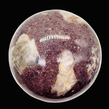 Load image into Gallery viewer, Huge Garnet Crystal 1525g Sphere | 4 1.4" | Red White | 1 Collector's Item |