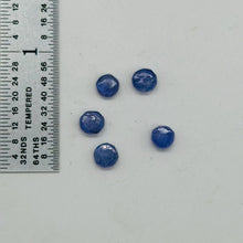 Load image into Gallery viewer, Tanzanite (approx 3.5cts) Rondelle Bead Parcel | 5x3mm | Blue | 5 Beads |