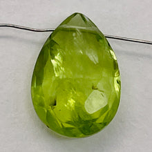 Load image into Gallery viewer, Faceted Peridot Briolette Bead | Green | 11x7x4mm | 2.9 ct |