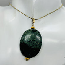 Load image into Gallery viewer, Exotic Kambaba Jasper Oval 14K Gold Filled Pendant | 40x30x8mm | 1 Bead |