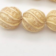 Load image into Gallery viewer, Carved Octopus Tentacle Swirl Waterbuffalo Bone Bead 10760A