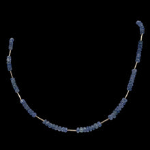 Load image into Gallery viewer, 41cts Genuine Untreated Blue Sapphire & Sterling Silver Necklace 203285