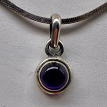 Load image into Gallery viewer, Amethyst Sterling Silver Drop Pendant | 1/2" Long | Purple | 1 Pendant |