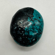 Load image into Gallery viewer, Turquoise Natural Focal 16g Nugget Bead | 30x26x16mm | Blue, Black | 1 Bead |