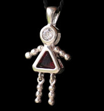 Load image into Gallery viewer, January! Crystal Kid Girl & Silver Pendant 9924Ag4