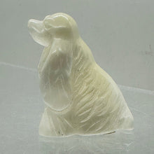 Load image into Gallery viewer, Cocker Spaniel Carved Statue | 1 Figurine | | 37x30x23mm | Clear, White