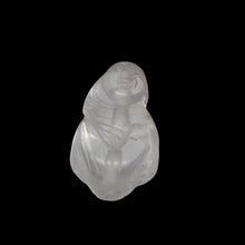 Load image into Gallery viewer, Intricately Carved Quartz Female Laughing Buddha Beads | 25x14x11.5mm | Clear