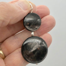 Load image into Gallery viewer, Hypersthene Sterling Silver Goddess Pendant | 2 Inch Long | Silver Black |