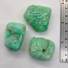 Load image into Gallery viewer, Chrysoprase Nugget Pendant Beadsl | 33x18mm, 30x15mm, 33x13mm | Green | 3 Beads|
