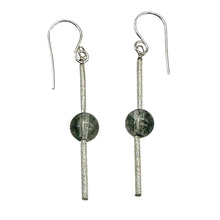 Load image into Gallery viewer, Sparkling Actinolite Quartz Sterling Silver Earrings | 2" long | 1 Pair |