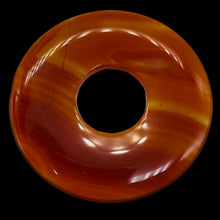 Load image into Gallery viewer, Carnelian Pi Circle Pendant Bead | 66mm | Orange | 2.6" Diameter | 1 Bead |
