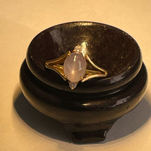 Load image into Gallery viewer, Star Sapphire Oval Cut and Diamonds 14K Gold Ring | Size 3.5 | Blue | 1 Ring |