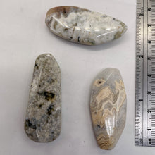 Load image into Gallery viewer, Ocean Jasper Old Stock Long Oval Beads| 45x22x6 to38x20x7mm | Gray, Pink, Black|