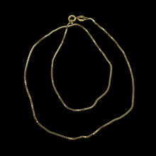Load image into Gallery viewer, Box Chain Necklace Vermeil over Sterling Silver | 18" Long | Gold | 1 Necklace |
