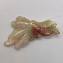 Load image into Gallery viewer, Pink Peruvian Opal Carved 24cts Flower Pendant Bead | 31x42x4mm | Pink |