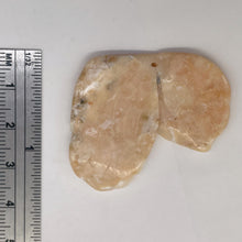 Load image into Gallery viewer, Pink Peruvian Opal Carved 29cts Flower Pendant Bead | 35x39x4mm | Pink |