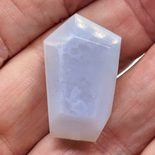Load image into Gallery viewer, Chalcedony Druzy 56ct Designer Cut Pendant Bead|31x20x12mm| Blue| 1 Pendant Bead