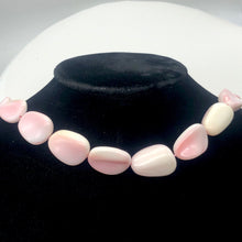 Load image into Gallery viewer, Conch Shell Pear Shape Beads Half Strand|26x22x10- 23x19x8mm| Pink White|8 Beads