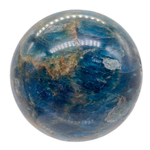 Load image into Gallery viewer, Apatite 254g Meditation Sphere | 2.19" | 55mm | Blue, White | 1 Display Specimen