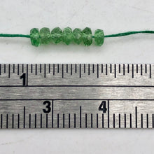 Load image into Gallery viewer, 7 Beads of Tsavorite Garnet Faceted Roundel Beads 3287
