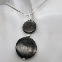 Load image into Gallery viewer, Hypersthene Sterling Silver Goddess Pendant | 2 Inch Long | Silver Black |