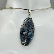 Load image into Gallery viewer, Ocean Jasper Sterling Silver Pendant | 2 1/4" Long | Lavender, Black| 1 Pendant|
