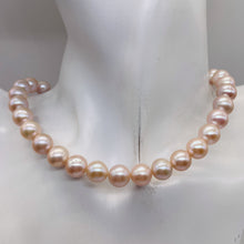 Load image into Gallery viewer, Bridal Perfect Round Pearl 16 Inch Strand | 10 - 9 12/mm | Pink | 45 Pearls |
