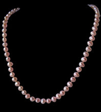 Load image into Gallery viewer, Peach Flambe Freshwater Pearl Sterling Silver 21 inch Necklace 9807