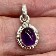 Load image into Gallery viewer, Amethyst Sterling Silver Drop Pendant | 3/4" Long | Purple | 1 Pendant |