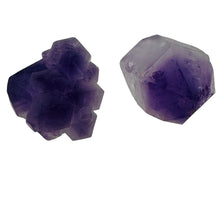 Load image into Gallery viewer, Amethyst Natural Crystals Parcel | 25x19x16 and 22x21x18mm | Purple | 2 Beads