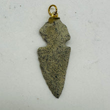 Load image into Gallery viewer, Sandstone Carved Arrowhead Pendant | 1 3/4" Long | Grey | 1 Pendant |