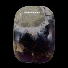 Load image into Gallery viewer, Purple Sage Plume Agate Rectangle Pendant Bead| 39x30x8mm | Purple, White | 1 |