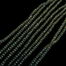 Load image into Gallery viewer, Fab 3x2mm Forest Green Freshwater Pearl Strand 108839