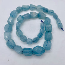 Load image into Gallery viewer, Aquamarine Graduated 19" Strand | 12x8 to 20x12mm | Blue | 32 to 36 Beads |