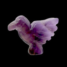 Load image into Gallery viewer, Lovely Hand Carved Amethyst Dove Figurine Worry Stone